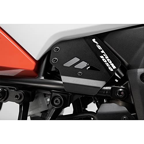 Modeer Für Vstrom1050 Vstrom1050XT 2019-2025 Motorrad Rechte Seitenabdeckung Airbox Seitenteil Rahmen Schutz vstrom 1050 xt vstrom 1050xt Zubehör (Schwarz)