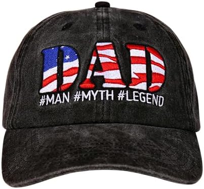 Fathers Day Hats Gifts for Dad, Dad Hat, Dad Hats for Men, Gifts for Dad, Baseball Cap for Men for Fathers Day, Birthday and Christmas, Unique Embroidery with Quote