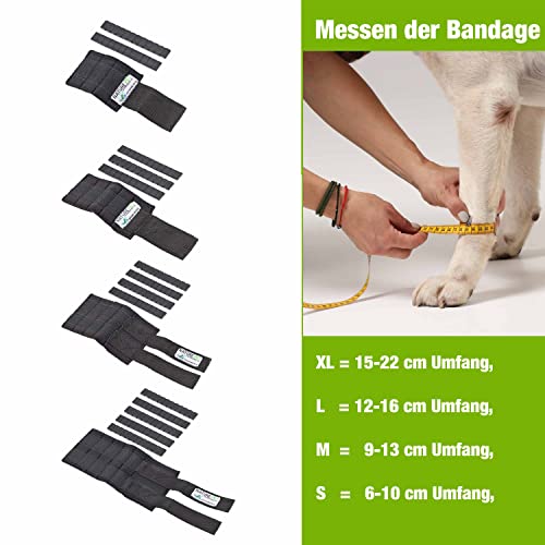 Nature Pet Hund Gewichtsmanschette & Therapiebandage – Muskelaufbau, Reha & Physiotherapie für Hunde | Wasserfest, verstellbar & für Unterwasserlaufband geeignet (XL)