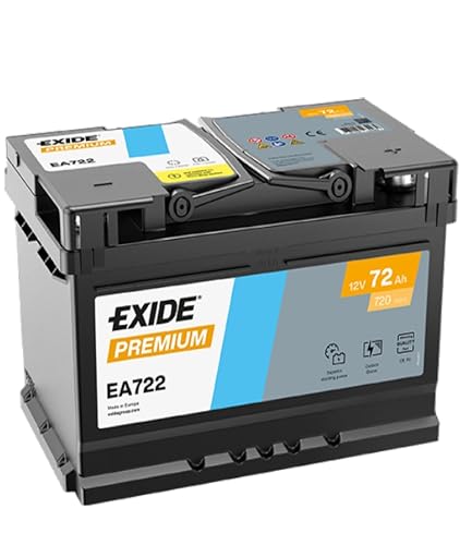 EXIDE EA722 Batteria Avviamento Auto 12V 72Ah 720A CARBON BOOST
