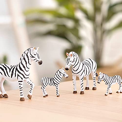 Terra By Battat – Zebra Family – Miniature Zebra Animal Toys For Kids 3-Years-Old & Up (4 Pc) #TOP2