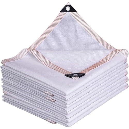 Malla de sombreo anti-UV blanca con 90% de bloqueo y ojales para hortalizas 2