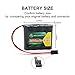GEILIENERGY NiMH Receiver RX Battery with Hitec Connectors 4.8V 2000mAh High Capacity Rechargeable Battery Pack for RC Receivers, RC Aircrafts and More