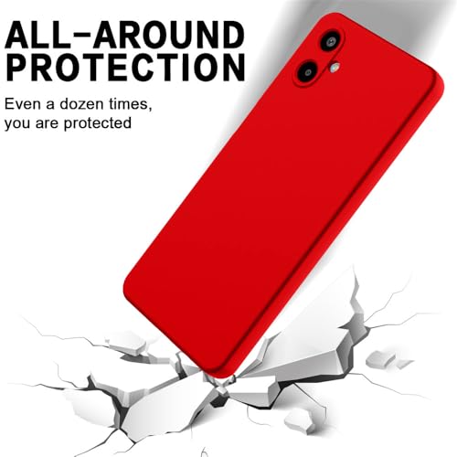 Image of Back Cover for Samsung Galaxy F06 5G / M06 5G | Full Camera Protection | Premium Liquid Silicon Case | Flexible Bumper Case for Samsung Galaxy F06 5G / M06 5G (Red)