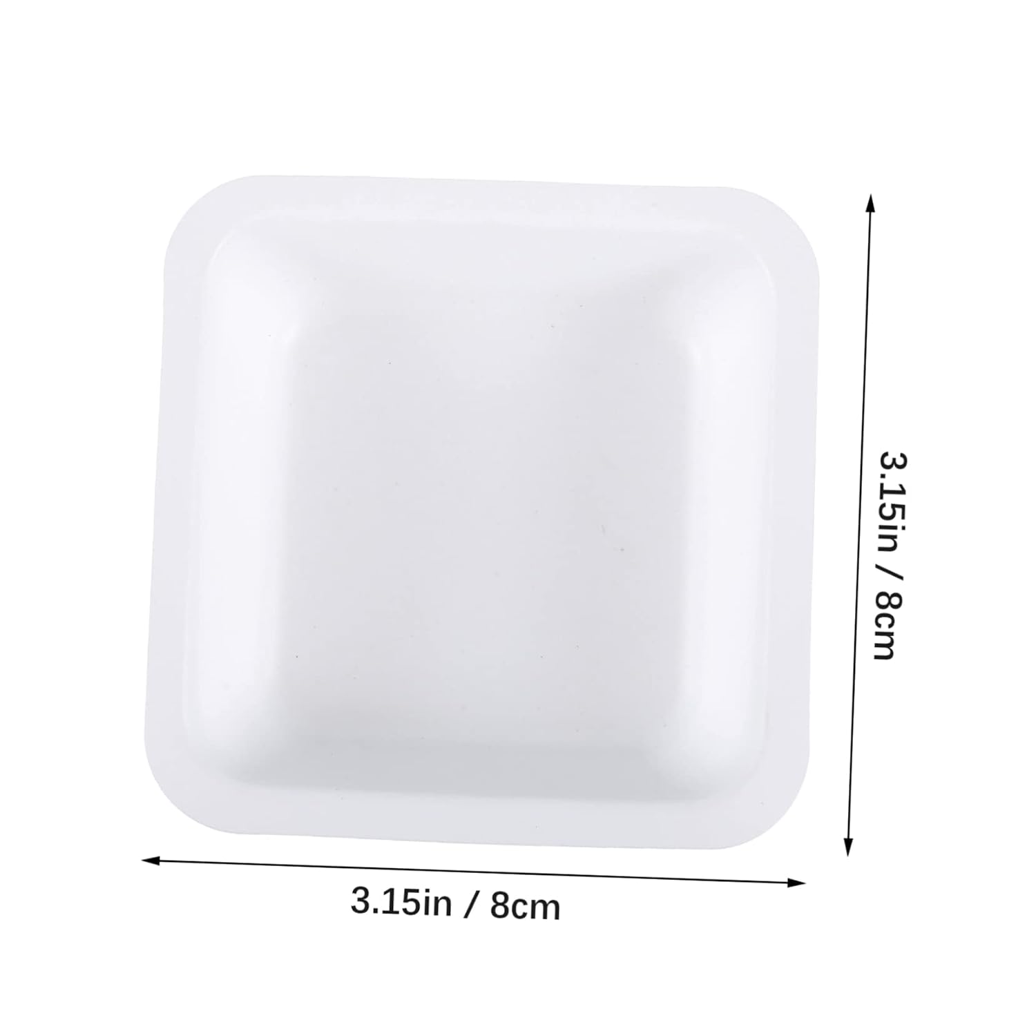 Alipis 50pcs Plastic Weighing Plates and Weigh Boats 100ml Lab Weighing Dishes Disposable for Accurate Measurements