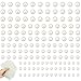 AFASOES 1056 Pcs Perlas Adhesivas para Manualidades 3/4/5/6mm Perlas Planas para Pegar Perlas Autoadhesivas Mini Blanco Perlas con Adhesivo para Manualidades,Tela Decoración, Bisutería y Bricolaje