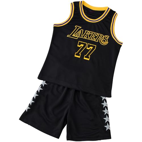 TenhCreek - Maillot de Basket Enfant-Tenue Basket Garcon,2 Pièces-Ensemble Baskets Enfants Gilet et Tenue Basketball Enfant Court pour,Maillot Baskets Enfants Le Cadeau pour Les Garçons de 4-14 Ans - -30%