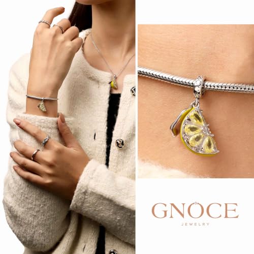Image of GNOCE Food Themed Charm Beads Fit Charm Bracelet Necklace for Women