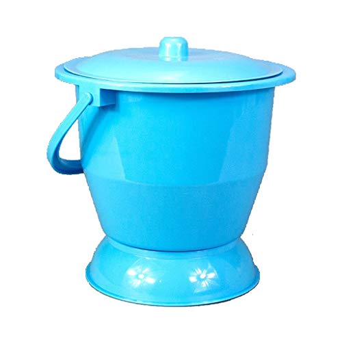 LSXLSD Orinal Cubo Orinal-Orinal-Inodoro Portátil Orinales de escupidera, Plásticos, Niños, Mujeres Embarazadas (Color : Blue)