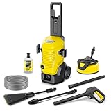 Kärcher high-pressure washer K 4 WCM Flex eco!Booster Home, pressure: max. 130 bar, flow rate: 420 l/h, coverage: 30 m²/h, weight: 11.5 kg, extra flexible high-pressure hose, eco!Booster, Home Kit