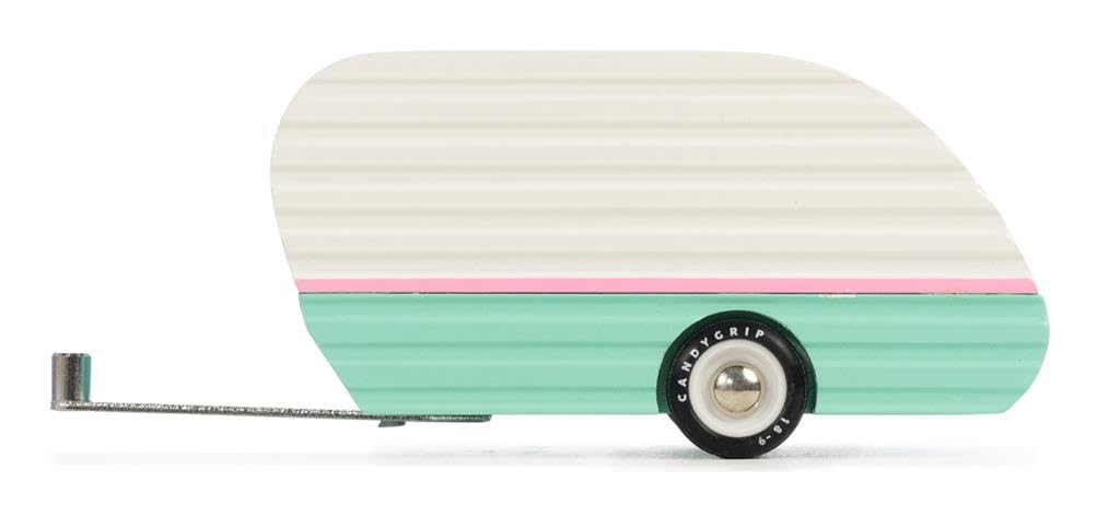 Candylab Toys - Americana Collection -Mojave Camper Teal - Premium Handcrafted Wooden Car Toy