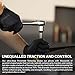 PermaSafe HD Black Disposable Nitrile Industrial Gloves, 6+ Mil, Latex-Free, Raised Textured, Mechanics, Medical, Food, More Medium Box of 100