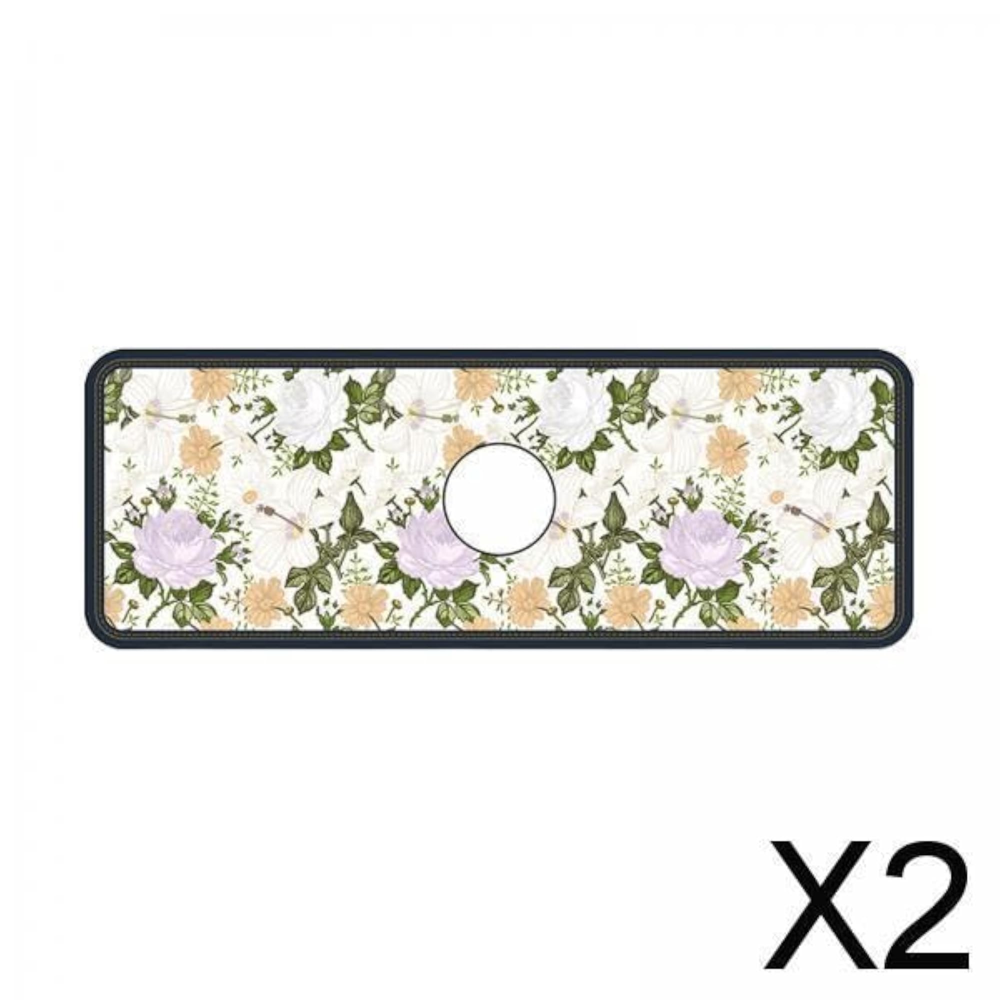 Sponge Holder Mat, 2x Drainer Pad for Kitchen Sinks