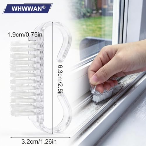 6 Pièces Brosse Ongle en Plastique, Brosse à Ongles Main, Mini de Nettoyage – vue 6