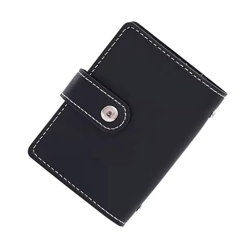 [EKLMCFS] �A�V�����e�B�W�� Anti-theft ID Credit Card Holder Slim PU Leather Pocket Case Purse Wallet Bag for Women Men Female(Black)