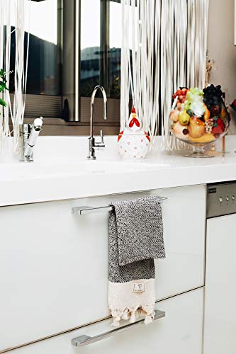 Smyrna Turkish Cotton Original Series Hand Towels - Set Of 2 |16 X 40 In| 100% Turkish Cotton |Large, Soft Hand And Head Towels For Bathroom, Kitchen |No Shrink| Premium Luxury Set - Gray #TOP2