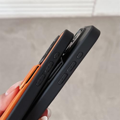 Coque iPhone 15Pro orange pour sorties et voyages