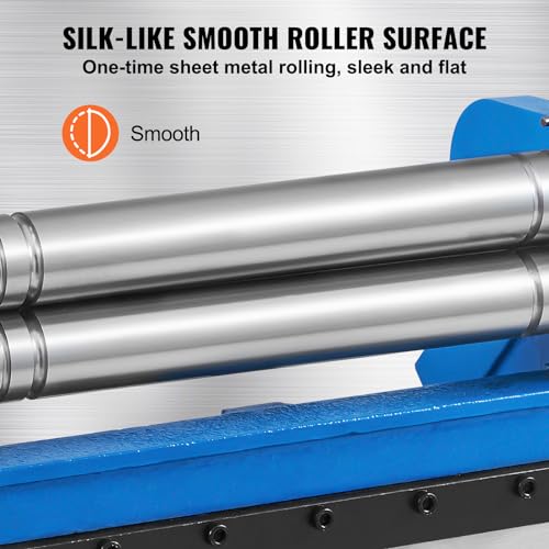 VEVOR Sheet Metal Brake, 12-inch, 3-In-1 Combination Shear Brake Roll Machine, 20-Gauge Capacity Shear Press Brake with 90° Max Bending Angle, Shears and Slip Roll Machine for Shear Bending Rolling - Image 6