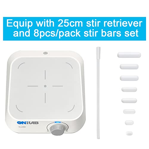 Onilab Magnetic Stirrer With 8Pcs Stir Bar Set And Stir Bar Retriever, Magnetic Mixer Max Stirring Capacity 3000Ml(No Heating) #TOP1