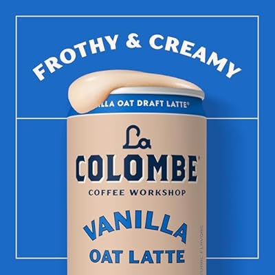 La Colombe Coffee, Oatmilk Vanilla Latte, 11 fl oz Cans (Pack of 12), Coffeehouse Quality Cold Brew, Specialty Grade Coffee Beans, Ready-to-Drink On-the-Go