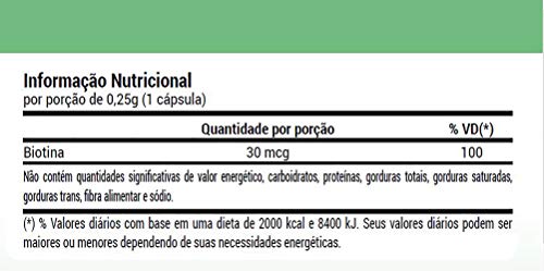 6 Potes Biotina Vitamina H Crescimento Firmeza Cabelo e Unhas - Naturgen - 60 Capsulas