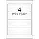 100 Stück Ordnerrückenschild selbstklebend 190 x 61 mm, beschreibbar – Ordnerrücken-Aufkleber für breite Ordner als, weiß, für Ringhefter und Ringbücher, Rückenetiketten für Tinte- & Laserdrucker