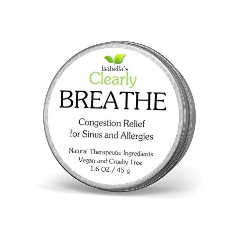 Clearly BREATHE, Natural Congestion Relief | Sinus and Allergy Blend | Aromatherapy Chest Rub with Peppermint, Eucalyptus, Chamomile | Vegan and Cruelty Free | Made in USA Cover