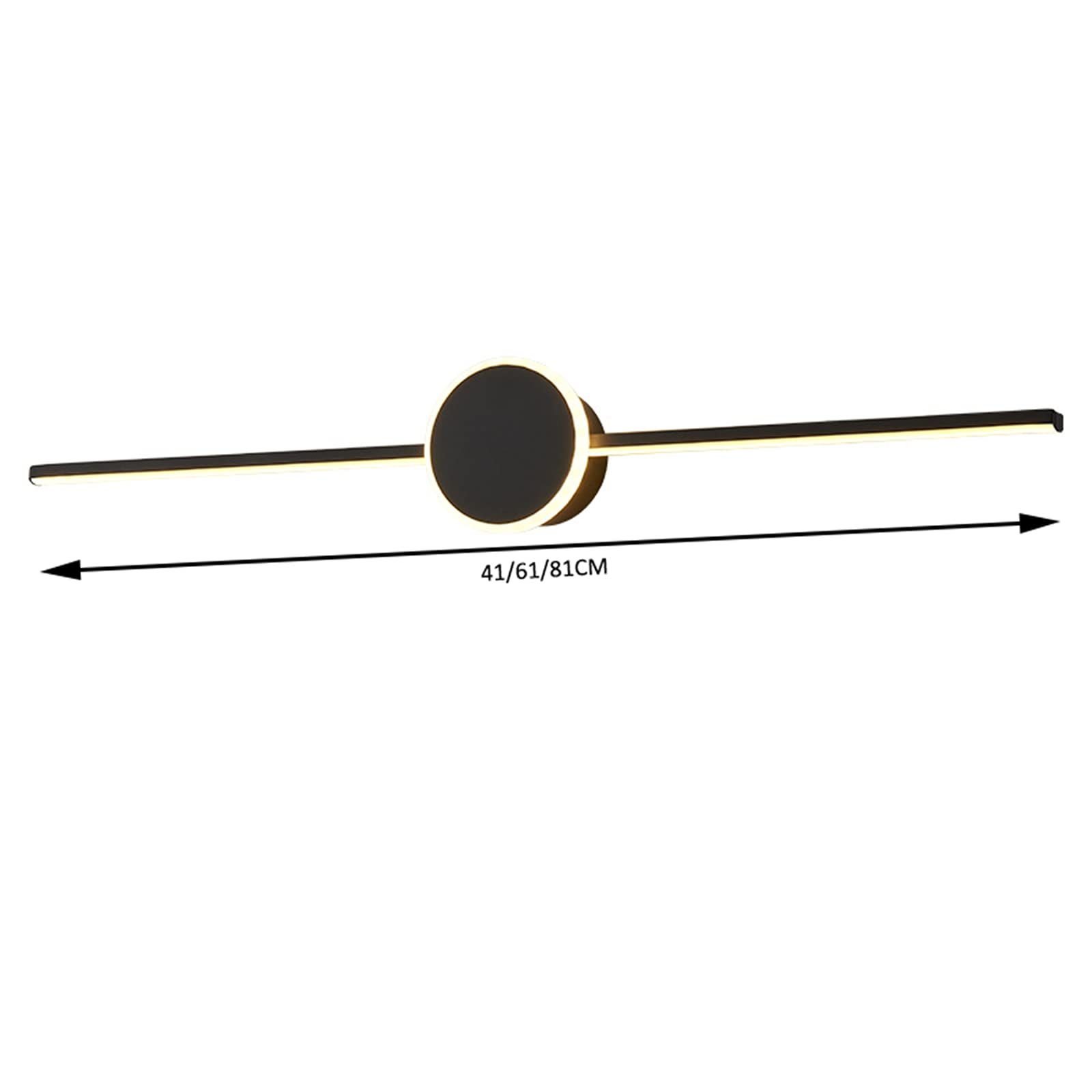 Łazienka lustro lampy,Lustro łazienkowe przednie światło wewnętrzne Linie Sypialnia Side Lampa Prosta Wodoodporna Przeciwmgielne Lustro Reflektor Makijaż Lampa Pary