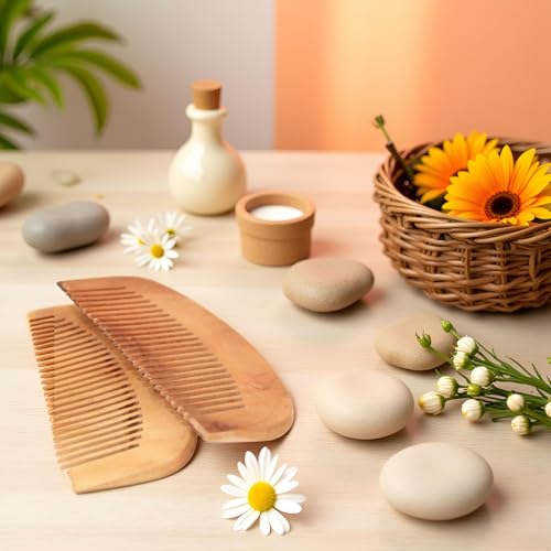 Peine de Madera de Durazno Antiestático 2 Unidades miniatura 4