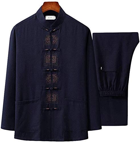 Uniforme de Tai Chi traditionnel à manches longues et costume Tang pour homme