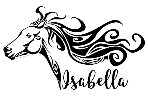 Vinilo Decorativo Cabeza de Caballo Personalizable para Pared miniatura 1
