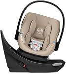 Cybex Aton G Siège auto pour nouveau-nés pivotant de 4 à 35 livres, 180° Base tournante pour le chargement facile, SensorSafe, Base anti-rebound, protection avancée contre les effets secondaires, système de voyage prêt, Almond Beige