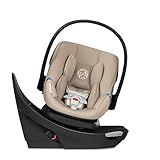 Cybex Aton G Swivel Infant Car Seat for Newborns 4–35 lbs, 180° Rotating Base for Easy Loading, SensorSafe, Anti-Rebound Base, Advanced Side-Impact Protection, Travel System Ready, Almond Beige