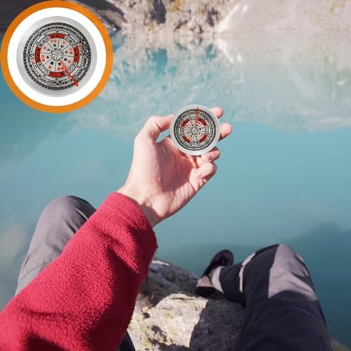 Brújula china portátil Ciieeo acrílica para camping miniatura 7