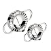 Dumpling Maker,Amytalk 2 Pcs Stainless Steel Dumpling Maker and Dumpling Press for Home Kitchen,Stainless Steel Dough Press Dumpling Pie Ravioli Mold Gyoza Empanada Maker (1 Set, Small+Large)