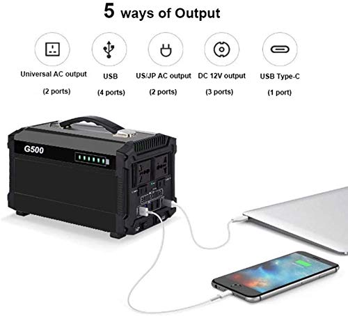 Centrale électrique Portable, Source d'énergie Solaire Mobile, très adaptée au Camping en Plein air, aux Voyages et à l'alimentation électrique de Secours