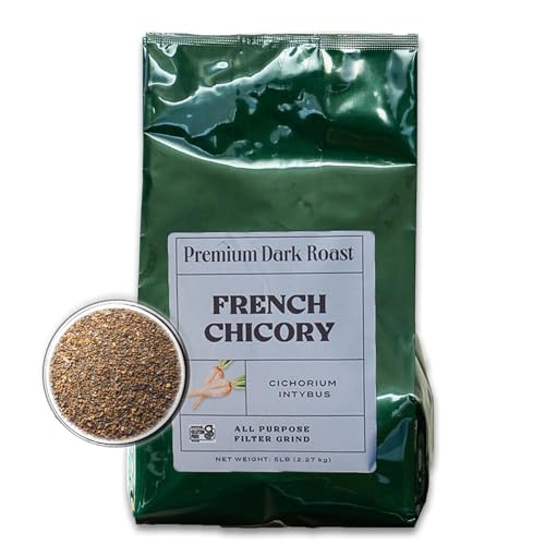 Image of Worldwide Botanicals French Chicory Root, 5 Pound Bag - Brew Like Coffee, Blend Roasted Chicory Root With Coffee, Prebiotic, Acid Free, Caffeine Free, Kosher, 5lb