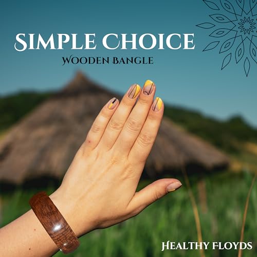 Image of Handcrafted Wooden Bangles Set | Sustainable Natural Wood Jewelry for Women | Stylish & Lightweight Bracelets - Perfect for Christmas Gifts, Winter Fashion & Eco-Friendly Gifting