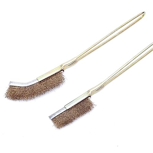 Brosse en acier inoxydable pour élimination de rouille et nettoyage de gorge à tête droite mini 5pc - 5