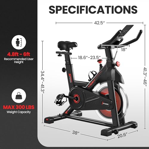 Yaheetech YT-00132279 Exercise Bike Stationary Bikes For Home Indoor Workout Bike Cardio Equipment For Home Gym With Flywheel, Adjustable Resistance, Seat Cushion And Lcd Display thumb #2