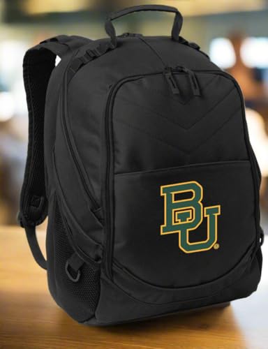 Image of Broad Bay Baylor University Backpack | Official Baylor Bears Logo, Premium 600D Polyester, Exterior Padded Laptop Compartment, Fits Up to 17 inch Laptops