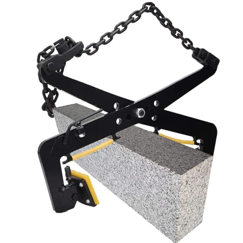 Pinzas de elevación Resistentes para Granito, mármol, Pizarra y ladrillo: Agarre Seguro, Capacidad de 500 kg, Ideales para Trabajos de construcción y albañilería.