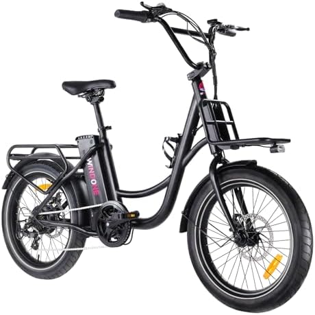Windone E20 Electric Bike for Adults, Max 20 MPH Speed & 40 Miles Range, 20
