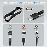 SiKER USB C Laptop Charger, 65W USB C Nylon Cable Fast Charger Compatible with HP Envy, Elitebook, Spectre, Chromebook, ProBook, Travel Type C notebook Power Cord Supply - Image 2