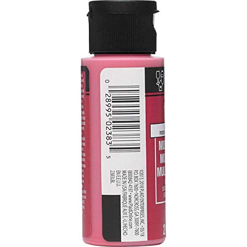 Image of FolkArt Multi Surface Acrylic Paint, 2 oz, Keepsake Rose 2 Fl Oz