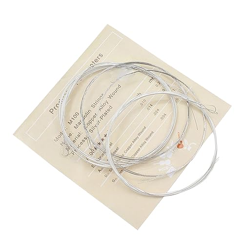 Set completo da 8 pezzi: questo set di corde da 8 pezzi soddisfa tutti i requisiti di posizione degli accordi di un mandolino. Che tu sia un principiante o un musicista esperto, trova facilmente le combinazioni ideali di posizioni delle corde.