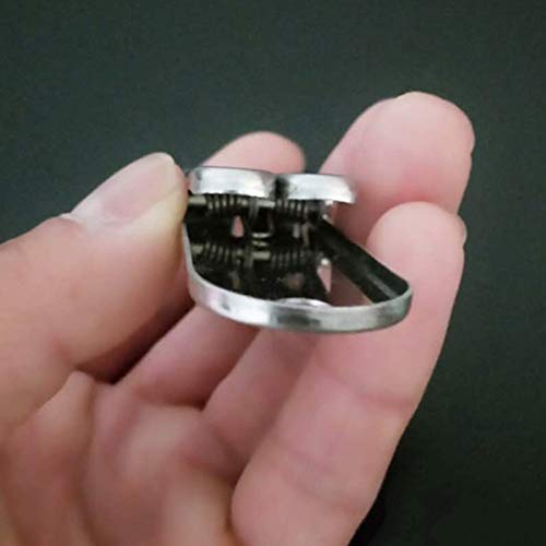 Clipe de gancho, ferramenta de pesca de aço inoxidável para isca de minhoca de sangue, grampo de gan