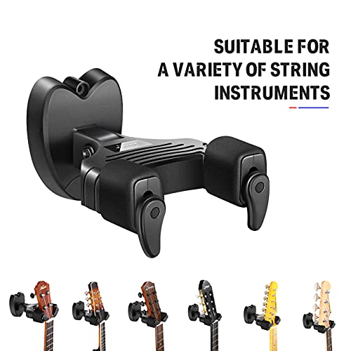 Donner Support Mural pour Guitare Noir, accroche guitare mural pour toutes les guitares acoustiques ou électriques… - Les Beatles, Paul McCartney, John Lennon, RIngo Starr, George Harrison Donner Support Mural pour Guitare Noir, accroche guitare mural pour toutes les guitares acoustiques ou électriques… – Image 4