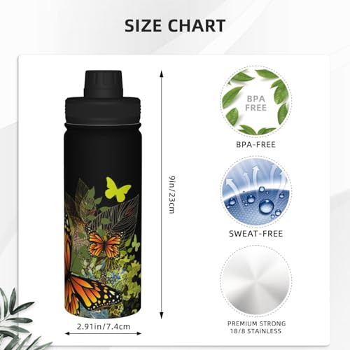 Bouteille isotherme papillon 532 ml étanche pour vos séances de gym - 5