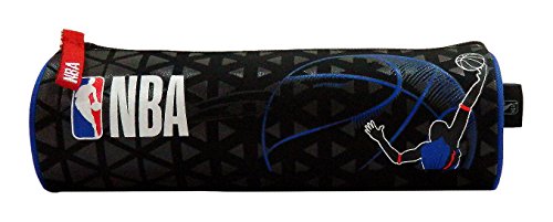 La Plume Dorée Trousse Ronde NBA Mixte Enfant, Noir